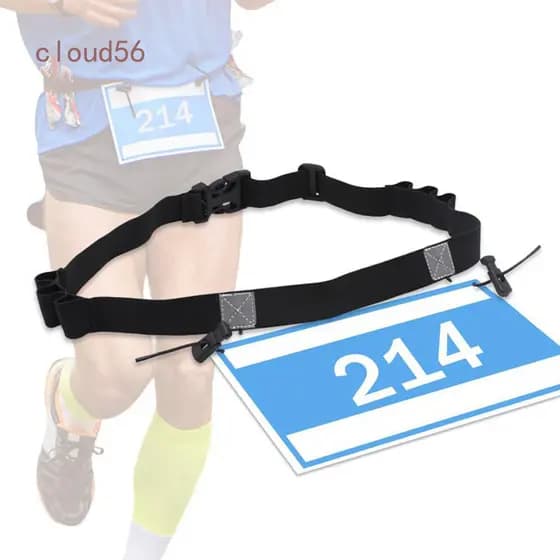 BH 1 Peça Cinto De Número De Corrida De Maratona Para Triatletas , Suporte De Babadores Antiderrapante