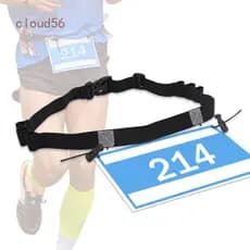BH 1 Peça Cinto De Número De Corrida De Maratona Para Triatletas , Suporte De Babadores Antiderrapante
