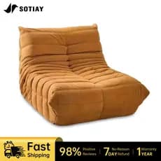 Sofá Ergonômico , Poltrona Pufe De Chão , Confortável Para Quarto , Sala De Estar E Varanda .