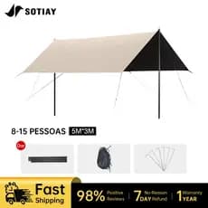 Toldo De Acampamento À Prova D'água E Resistente A UV , ideal Para Piqueniques Aventuras Ao Ar Livre .