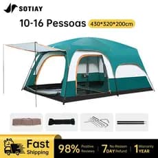Barraca De Acampamento Sotiay , Grande Para Familiar , Adequada 9 A 12 Pessoas