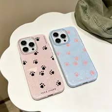 Caso Glitter Para Samsung A17 A07 A06 A15 A16 A14 A13 A12 A32 A56 A36 A55 A54 A23 S26 S25 Mini Pata Ditsy Impressão Luxo