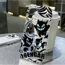 Invólucro hp iPhone 17 Pro Max 17Air 16 15 13 11 14 12 11 Xs XR Dos Desenhos Animados Fortuna Caranguejo Coleção Laser C