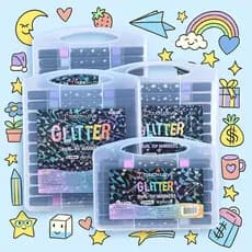 Marcador metálico 24/48/72/96 caneta de glitter de cabeça dupla marcador de cabeça dupla brilhante