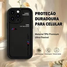 Toque Aveludado Proteção Militar Capa Clássica BMW Capinha Para iPhone 17 Air 14 15 16 Plus XR 11 12 13 Pro Max
