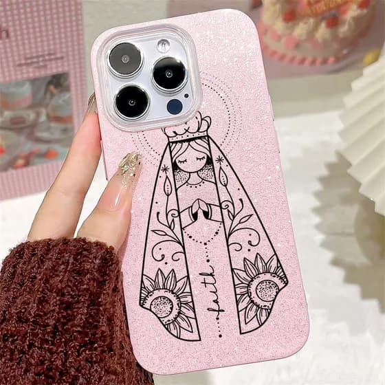 Capinha Para iPhone 17 Ar 16 15 14 Plus 13 12 11 Pro Max XR Capa Glitter Bling Anti-impacto