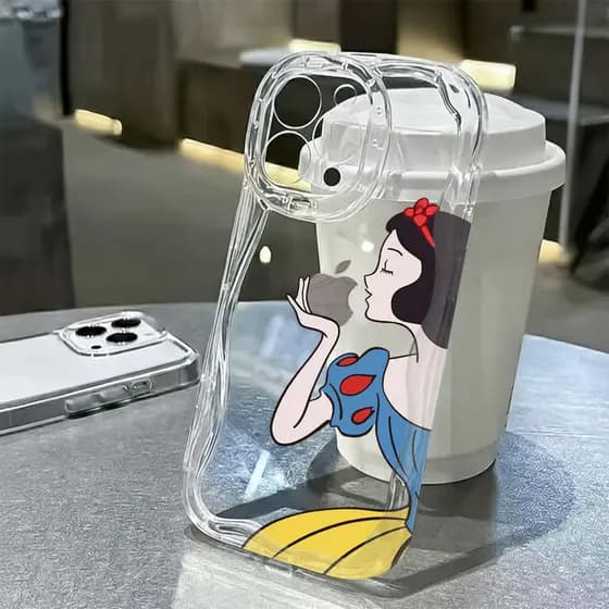 Princesa Livre Logotipo De Metal Capa Capinha Para iPhone 17 Ar 16 15 14 Plus 13 12 11 Pro Max XR Silicone Transparente