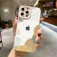Palmeira Vintage Capa Capinha Para iPhone 16 14 15 7 8 Plus 17 Ar 13 12 11 Pro XS Max XR SE2 Normal Fosco Silicone