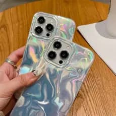 Capinha Capa Para iPhone 17 Ar 13 11 12 14 15 16 Plus Pro Max XR Gradiente Aurora Anti-Queda