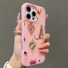Jelly 2 Em 1 Capa Capinha Silicone Leopardo Impressão Para IPhone 13 11 12 14 15 16 17 16e Normal Pro Max Ar Macarons Ca