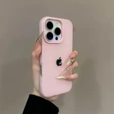Capa Gelatinosa Fosca Simplificada 2 Em 1 Para iPhone 16 15 14 13 Pro Max Traseira Protetora Antiderrapante E anti-Queda