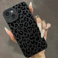 Capa Clássica Com Estampa De Leopardo Para IPhone 7 8 X Xs XR 11 12 13 14 15 16 17 Air Plus Pro Max Silicone Anti-Impact