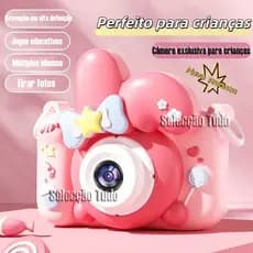 Mais recente Mini câmera infantil HD câmera dupla fotografias de jogo e outras câmeras de coelho presentes infantis