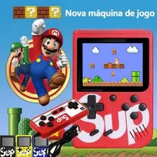 Mini Videogame Nintendo Vídeo Portátil 400 Jogos Sup Retro Classics Old 80s Com Controlador Para 2 Pessoas
