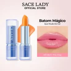 Batom SACE LADY Tom Ajustável Ajusta ao pH Hidratante Dura Leve Brilho labial