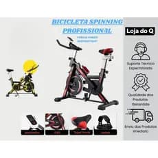 Bicicleta Ergométrica Giratória Com Monitor Esportivo Profissional Suporta Até 120 Kg