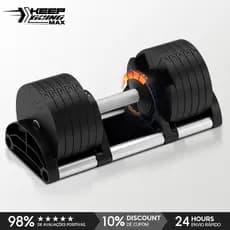 Haltere Ajustável Gallant Com Placas De Peso De 20Kg E Base Elite Pro