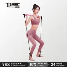 Barra De Pilates Multifuncional 8 Em 1 Removível Para Modelagem Corporal Doméstica Com Ajuste Confortável