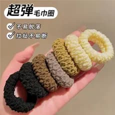 Elásticos de cabelo mais grossos e largos para mulheres, faixas de cabelo sem costura de alta elasticidade para rabo de