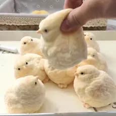 Brinquedo antiestresse em forma de frango macio e fofinho O3ZQ
