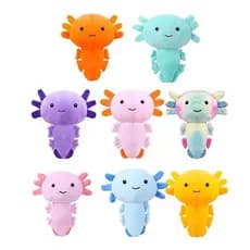 Axolote Brinquedo Meixi Salamandra Boneca De Pelúcia Axoiotl Dinossauro Hexagonal Ragdoll Osso Infantil Almofada De Brin