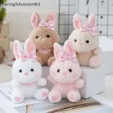 [SpringSAutumnW] Chaveiro De Boneca De Coelho Fofo De Desenho Animado Kawaii Bunny Pingente Moda Engraçado Animais Simul