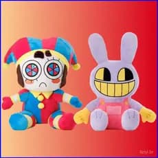 HW O Incrível CIRCUS DIGITAL Pomni Jax Plush Dolls For Kids Home Decoration Q Versão Brinquedos Recheados