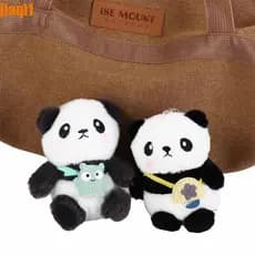 JIAQI1 Chaveiro De Panda Fofo , Boneca De Pelúcia , Carro Delicado Estilo Coreano PP Algodão Natal