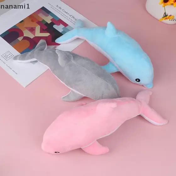 nanami1 Novo 30cm Adorável Golfinho Brinquedos De Pelúcia Recheado Macio Bonito Animal Bonecas Sofá Decoração Para Crian