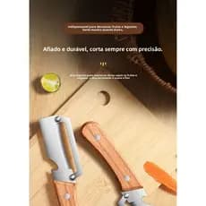 Descascador multifuncional de aço inoxidável, raspador de frutas e vegetais específico para cozinha, faca para cana-de-a