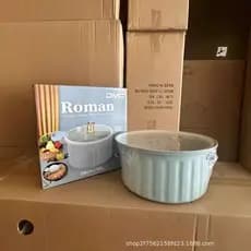 Panela de Pressão Micro-Pressurizada Roman, Panela de Pressão de Cerâmica Esmaltada, Panela Antiaderente para Guisados,