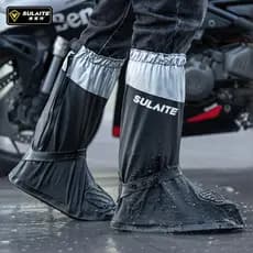 Capas para calçados de motocicleta, espessas, antiderrapantes, botas de chuva resistentes ao desgaste para uso externo,
