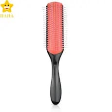 Escova De Cabelo De 9 Fileiras Pente Nylon Removível Com Alça Ergonômica Para Cabelos Secos E Molhados SHOPSBC5493
