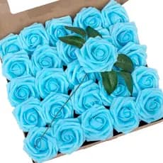 Falsa Decoração De Flores Artificiais De Espuma Rosa 10pcs artificial De Mesa Com Flor De Haste É Adequada Para Bolo De