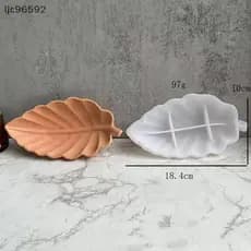 [ljc] 1 Peça Moldes De Silicone De Folhas De Ginkgo le Artesanais Bandeja De Cinzeiro Prato Espelho Molde De Gesso Para