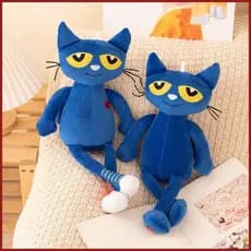 40cm Pete O Gato Boneca De Pelúcia Pizza Festa Peluche Azul Recheado Brinquedo Animal Super Macio Kitty yikuiabr