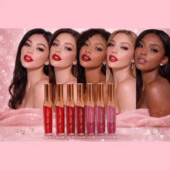 Gloss Labial à prova d'água com Efeito Matte Longa Duração |  Lip Gloss Amor Anjo