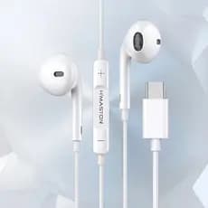 Fone De Ouvido Com Fio Tipo-c Com Microfone Isolamento Ruído