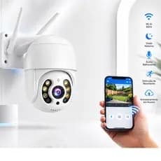 Câmera De Segurança IP Wifi Fácil Instalação 360º Visão Noturna