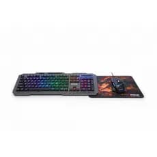 Kit Gamer Completo Teclado com Led semi-mecânico + Mouse Led Rgb + Mouse Pad Gamer