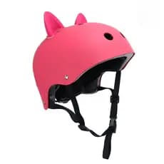 CAPACETE INFANTIL/ADULTO COM ORELHAS DE GATO MENINA ORIGINAL BICICLETA, PATINS , SKATE PROTEÇÃO