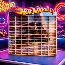 Painel Expositor Hot Wheels MDF 105 Nichos – Para Colecionadores e Decoração Infantil