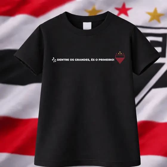 Camiseta Masculina Estampada Times Futebol Esporte Toricda Tricolor 100% Algodão Plus Confortável