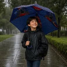 Guarda Chuva Infantil Automático Dark Spider Clio