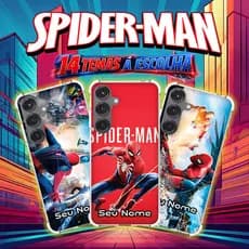Capa Capinha GALAXY A23 A22 A20 A17 A16 A15 A14 A13 A12 A11 A10 A07 Anti-impacto Personalizada tema geek HOMEM ARANHA