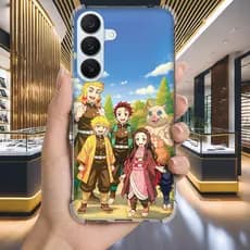 Capa Capinha GALAXY S20 ULTRA S10 PLUS S10E S9 S8 A73 A72 Anti-impacto Personalizada anime DEMON slayer (4073)