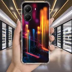 Capa Capinha POCO X6 PRO X5 X4 X3 F5 F4 GT REALME C75 Anti-impacto Personalizada cyber HACKER dark (4250)
