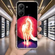 Capa Capinha REDMI A3 XIAOMI MI 13 LITE 12 11 POCO X7 PRO X6 X5 Anti-impacto Personalizada unicornio FANTASIA (4184)