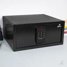 Cofre Eletrônico Digital Aço 42cm Alira Home Senha e Chave Para Notebook Joias Dinheiro Parede