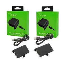 Kit 2 Baterias 8800mAh Recarregáveis + 2 Cabos USB para Controle Xbox One S/X